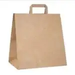 ΤΣΑΝΤΑ ΧΑΡΤΙΝΗ KRAFT TAKE AWAY  ΜΕ ΕΝΙΣΧΥΜΕΝΟ ΧΕΡΙ (28Χ17Χ29)