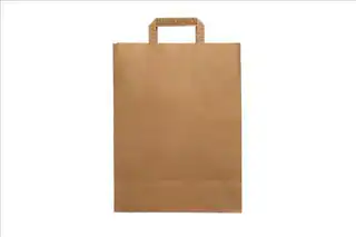 ΤΣΑΝΤΑ ΧΑΡΤΙΝΗ KRAFT TAKE WAY ΜΕ ΕΝΙΣΧΥΜΕΝΟ ΧΕΡΙ (32X21X33)