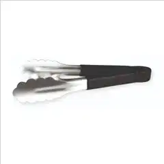 Λαβίδα κουκουνάρα inox μαύρη λαβή 16cm