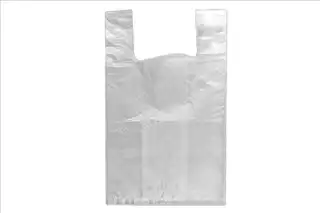 ΤΣΑΝΤΑ T-SHIRT HDPE ΔΙΑΦΑΝΗ DELUXE 43CM