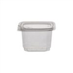 ΣΚΕΥΟΣ PET ΤΕΤΡΑΓΩΝΟ ΔΙΑΦΑΝΟ DELI SAFELOCK 16oz (473ML)