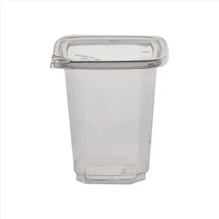 ΣΚΕΥΟΣ PET ΤΕΤΡΑΓΩΝΟ ΔΙΑΦΑΝΟ DELI SAFELOCK 32oz (946ML)