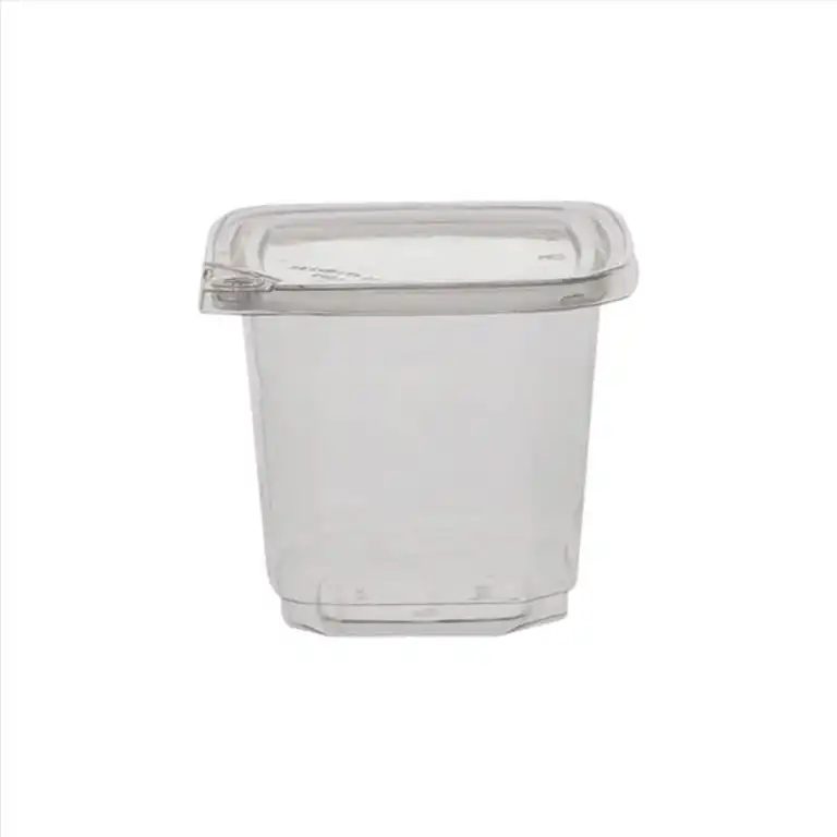 ΣΚΕΥΟΣ PET ΤΕΤΡΑΓΩΝΟ ΔΙΑΦΑΝΟ DELI SAFELOCK 24oz (710ML)