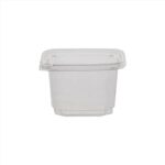 ΣΚΕΥΟΣ PET ΤΕΤΡΑΓΩΝΟ ΔΙΑΦΑΝΟ DELI SAFELOCK 16oz (473ML)