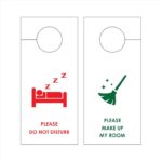 DOOR HANGERS ΧΑΡΤΙΝΑ ΠΛΑΣΤΙΚΟΠΟΙΗΜΕΝΑ