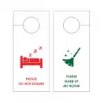 DOOR HANGERS ΧΑΡΤΙΝΑ ΠΛΑΣΤΙΚΟΠΟΙΗΜΕΝΑ