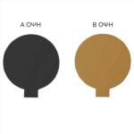 ΔΙΣΚΟΣ ΧΑΡΤΙΝΟΣ ΣΤΡΟΓΓΥΛΟΣ ΔΙΠΛΗΣ ΟΨΗΣ ΧΡΩΜΑ ΧΡΥΣΟ-ΜΑΥΡΟ 8cm