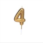 ΚΕΡΙ ΓΕΝΕΘΛΙΩΝ ΝΟΥΜΕΡΟ 4 ΜΠΑΛΟΝΙ ΧΡΥΣΟ 8cm