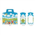 ΚΟΥΤΙ ΧΑΡΤΙΝΟ LUNCH BOX ΠΑΙΔΙΚΟ ΣΧΕΔΙΟ 2 18X12.2X17cm