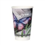 ΠΟΤΗΡΙ ΧΑΡΤΙΝΟ DW BUTTERFLY DESIGN 16oz