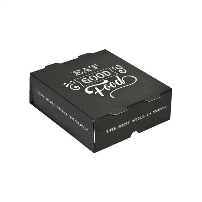 ΚΟΥΤΙ ΧΑΡΤΙΝΟ ΜΑΥΡΟ ΓΙΑ ΠΑΤΑΤΑ EASY OPEN "BEST MEAL" 13Χ13Χ5cm