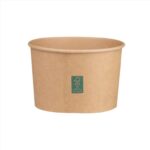ΣΚΕΥΟΣ ΧΑΡΤΙΝΟ ΦΑΓΗΤΟΥ ΣΤΡΟΓΓΥΛΟ KRAFT ΨΗΛΟ 1300ml 15X10cm