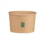 ΣΚΕΥΟΣ ΧΑΡΤΙΝΟ ΦΑΓΗΤΟΥ ΣΤΡΟΓΓΥΛΟ KRAFT ΨΗΛΟ 1300ml 15X10cm