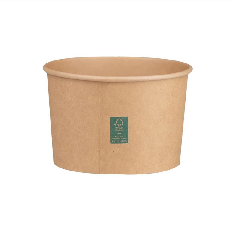 ΣΚΕΥΟΣ ΧΑΡΤΙΝΟ ΦΑΓΗΤΟΥ ΣΤΡΟΓΓΥΛΟ KRAFT ΨΗΛΟ 1300ml 15X10cm