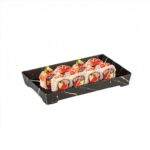 ΣΚΕΥΟΣ ΧΑΡΤΙΝΟ ΓΙΑ SUSHI ΣΕΤ ΜΕ ΚΑΠΑΚΙ ΔΙΑΦΑΝΟ ΚΑΠΑΚΙ PET PREMIUM Νο12 17.5Χ12Χ2.8cm