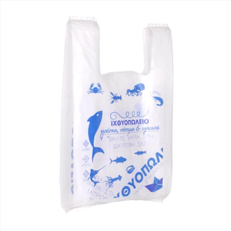 9be5cce3-37a5-f111-9c3d-509a4c0ef2b0 ΤΣΑΝΤΑ ΠΛΑΣΤΙΚΗ T-SHIRT ΙΧΘΥΟΠΩΛΕΙΟΥ ΛΕΥΚΗ ΜΕ ΣΧΕΔΙΟ 50cm 10KG