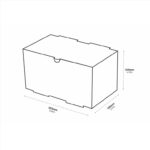 ΚΟΥΤΙ ΧΑΡΤΙΝΟ KRAFT HIGH DOUBLE BURGER 22.5X13.5X12cm
