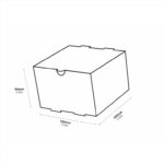 ΚΟΥΤΙ ΧΑΡΤΙΝΟ KRAFT BURGER ΠΑΤΑΤΑΣ 11X11X8.5cm