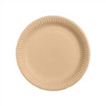 ΠΙΑΤΟ ΧΑΡΤΙΝΟ ΣΤΡΟΓΓΥΛΟ KRAFT 23cm