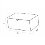 ΚΟΥΤΙ ΧΑΡΤΙΝΟ KRAFT DOUBLE BURGER 22.X12X9cm