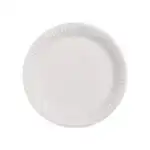 ΠΙΑΤΟ ΧΑΡΤΙΝΟ ΣΤΡΟΓΓΥΛΟ ΛΕΥΚΟ 23cm