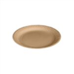 ΠΙΑΤΟ ΧΑΡΤΙΝΟ ΣΤΡΟΓΓΥΛΟ KRAFT 18cm