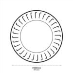 ΠΙΑΤΟ ΧΑΡΤΙΝΟ ΣΤΡΟΓΓΥΛΟ KRAFT 23cm