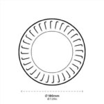 ΠΙΑΤΟ ΧΑΡΤΙΝΟ ΣΤΡΟΓΓΥΛΟ KRAFT 18cm